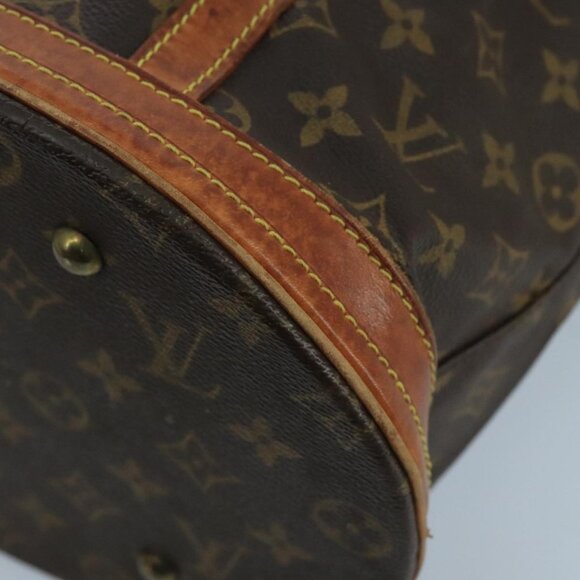 Authentic LOUIS VUITTON Monogram Bucket GM Shoulder Bag M42236 LV - Picture 5 of 16
